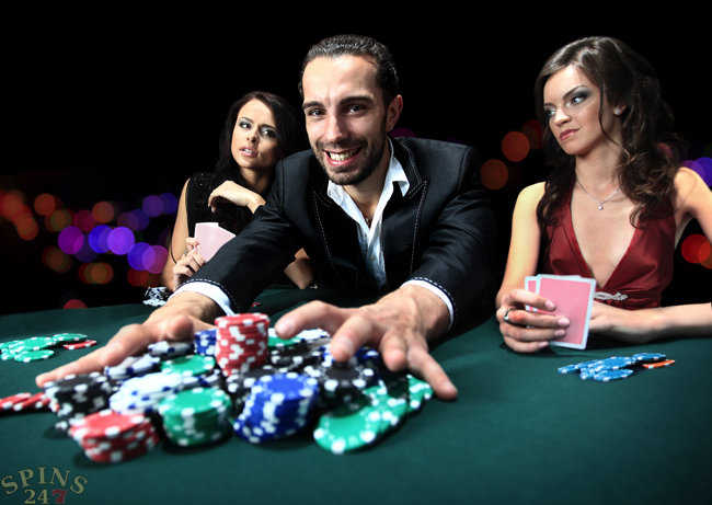 Spiller vinder på et vindercasino